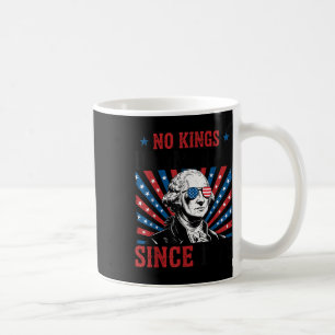 George Washington Protest Sign Democracy No Kings Coffee Mug
