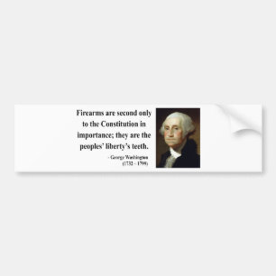 George Washington Quote 6b Bumper Sticker