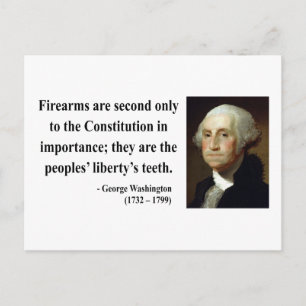 George Washington Quote 6b Postcard