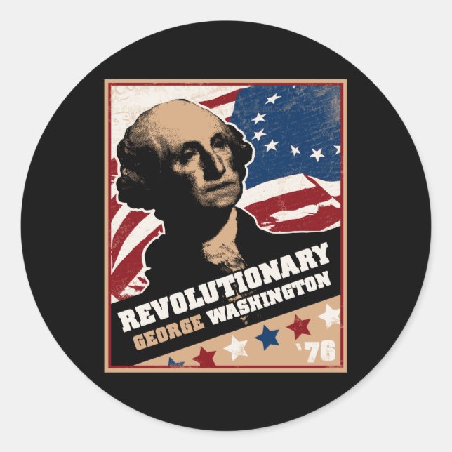 George Washington Revolutionary Sticker (Front)