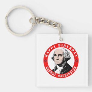 George Washington’s birthday Key Ring