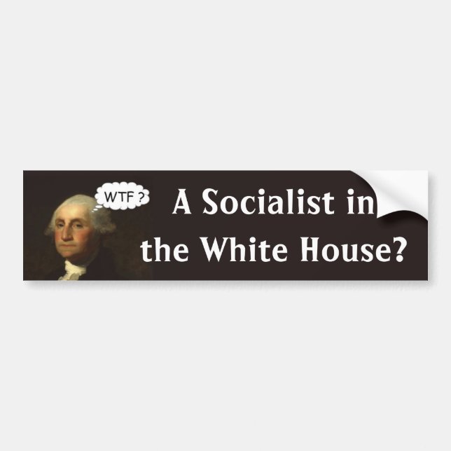 George Washington Spinning in His Grave Bumper Sticker (Front)