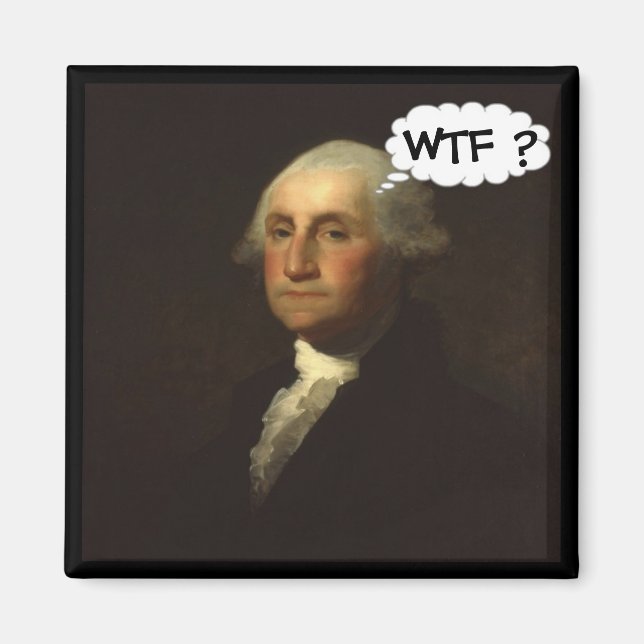 George Washington Spinning in His Grave Magnet (Front)