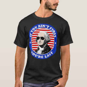George Washington Sunglasses 4th of July  T-Shirt