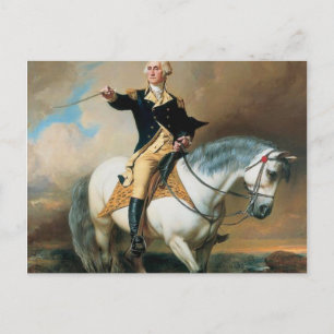 George Washington Taking The Salute At Trenton Postcard