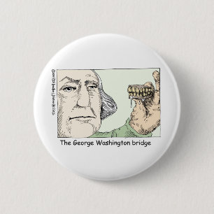 George Washington Teeth Funny Gifts & Collectibles 6 Cm Round Badge