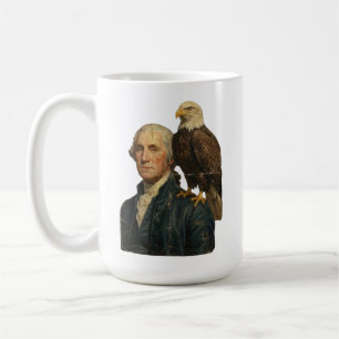 George Washington with Bald Eagle  Coffee Mug