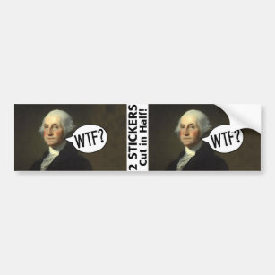 George Washington WTF - 2 stickers