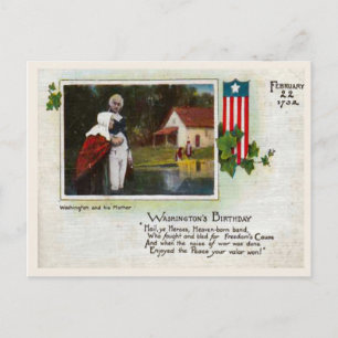 George Washington's Birthday Postcard