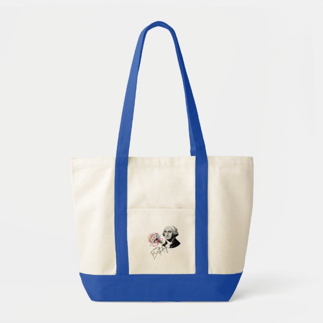 George Washington's birthday Tote Bag (Front)