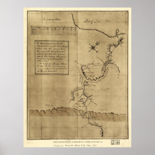 George Washington's Journal to the Ohio 1754 Poster