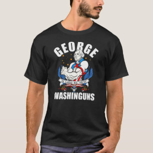 George Washinguns Funny Patriotic Gainz Workout T- T-Shirt
