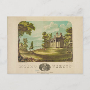 George Washinton's Home Mount Vernon by F. Collins Postcard