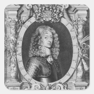 George William  Duke of Braunschweig-Luneberg Square Sticker