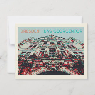 Georgentor Façade, Dresden illustration Postcard