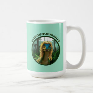 Georgeousaurus Blonde Dinosaur Coffee Mug