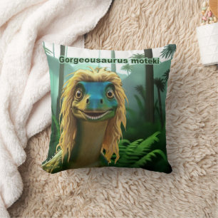Georgeousaurus Blonde Dinosaur Cushion