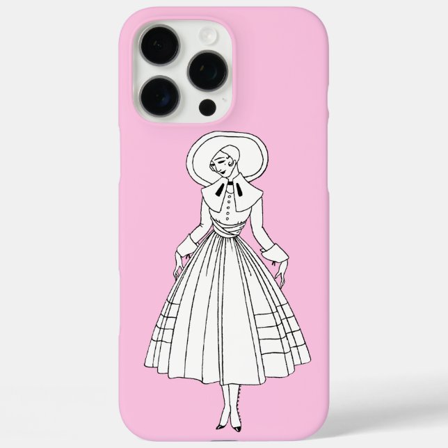 Georges Barbier 1920s Fashion Illustration Case-Mate iPhone Case (Back)