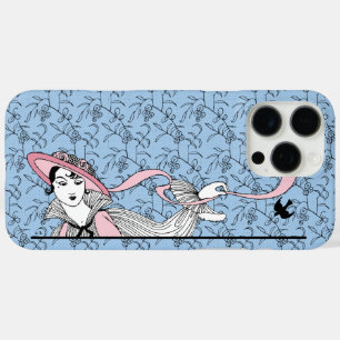 Georges Barbier 1920s Fashion Lady and Bird iPhone 16 Pro Max Case
