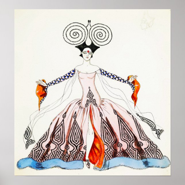 Georges Barbier Art Deco Fashion Poster (Front)