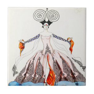 Georges Barbier Art Deco Fashion Tile