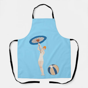 Georges Barbier Au Lido 1924 Fashion Illustration Apron
