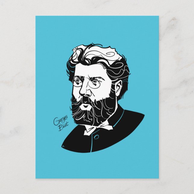 Georges Bizet Postcard (Front)