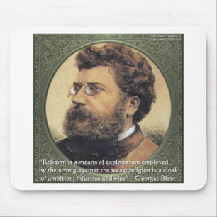 Georges Bizet Religion Shame Quote Gifts & Cards Mouse Mat