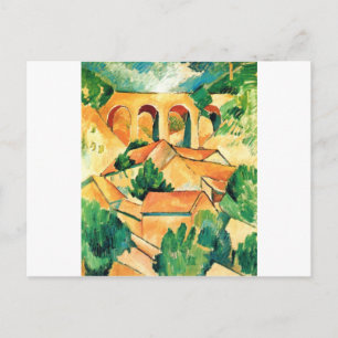 Georges Braque - Viaduc de l'Estaque Painting Postcard