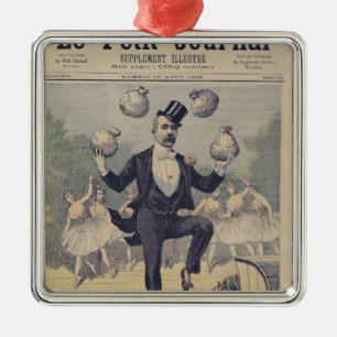 Georges Clemenceau  juggling bags of English Metal Tree Decoration