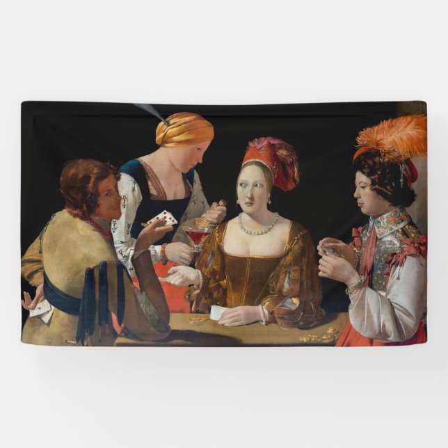 Georges de la Tour - Cheat with Ace of Diamonds Banner (Horizontal)