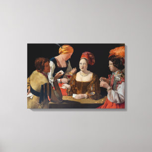 Georges de la Tour - Cheat with Ace of Diamonds Canvas Print
