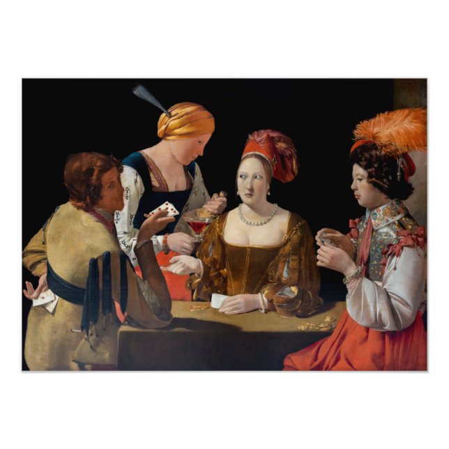Georges de la Tour - Cheat with Ace of Diamonds Photo Print (Front)