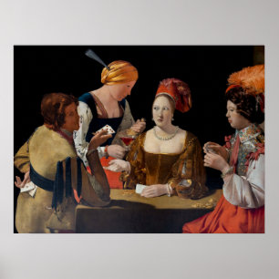 Georges de la Tour - Cheat with Ace of Diamonds Poster