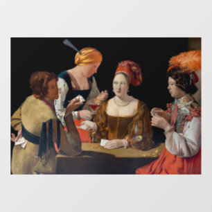 Georges de la Tour - Cheat with Ace of Diamonds Window Cling