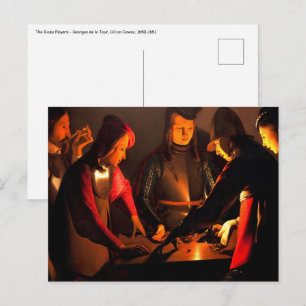 Georges de la Tour - The Dices Players Postcard