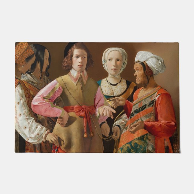 Georges de la Tour - The Fortune Teller Doormat (Front)