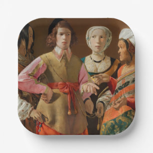 Georges de la Tour - The Fortune Teller Paper Plate