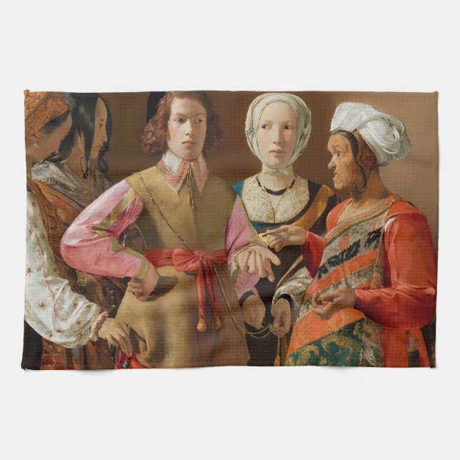 Georges de la Tour - The Fortune Teller Tea Towel (Horizontal)