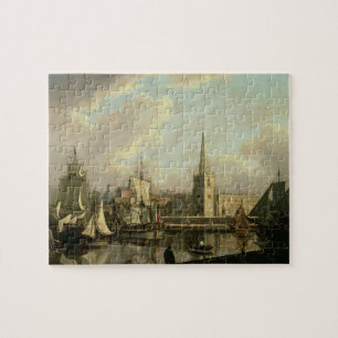 George's Dock Basin, Liverpool, 1797 (oil on canva Jigsaw Puzzle