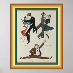 Georges Goursat ~ Paris Belle Époque ~1913 ~  Post Poster