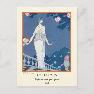 Georges Lepape Vintage Art Deco Fashion Le Jaloux Postcard