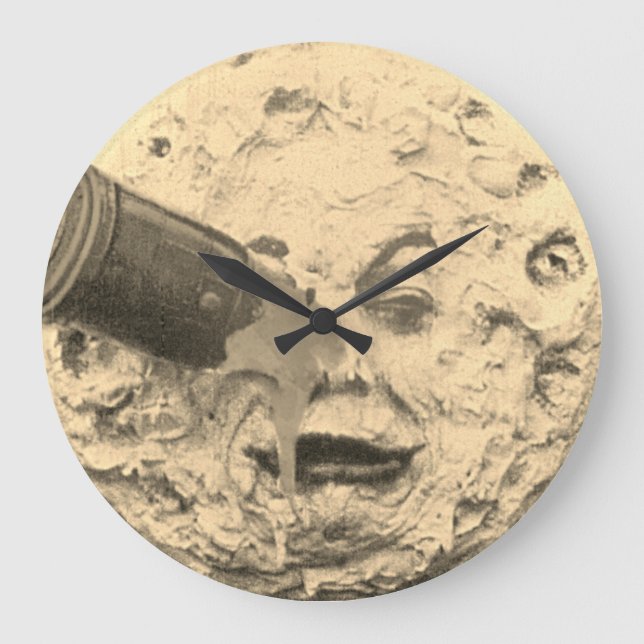 Georges Méliès – Le Voyage dans la lune – 1902 Large Clock (Front)