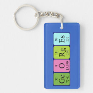 Georges periodic table name keyring