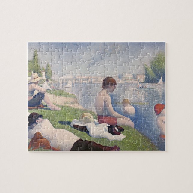 Georges Pierre Seurat | Bathers at Asni�res, 1884  Jigsaw Puzzle (Horizontal)