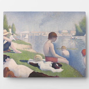 Georges Pierre Seurat Bathers at Asni�res, 1884 Plaque