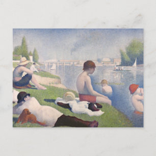 Georges Pierre Seurat Bathers at Asni�res, 1884 Postcard