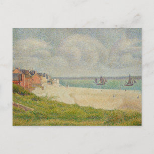 Georges Pierre Seurat   Le Crotoy looking Upstream Postcard