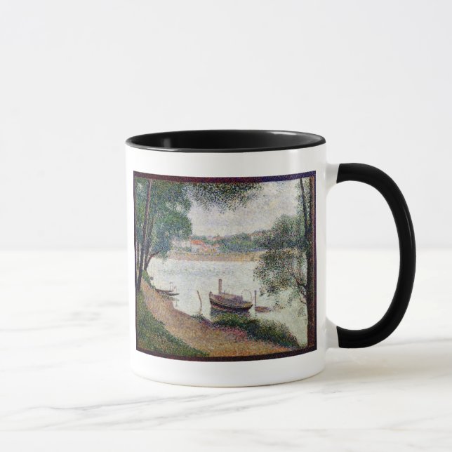 Georges Pierre Seurat | River Landscape with a boa Mug (Right)