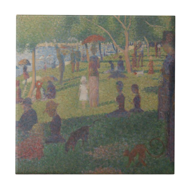 Georges Pierre Seurat | Study for A Sunday on La G Tile (Front)